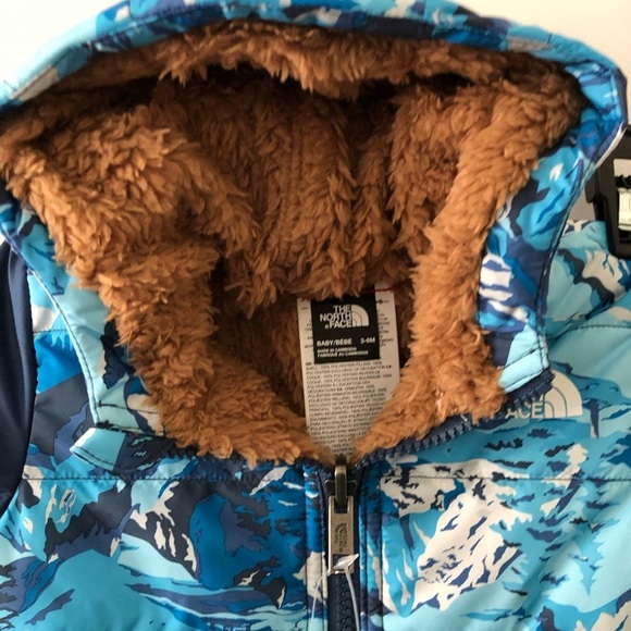 New The North Fave Blue Reversible Baby Jacket 3-6 M - Picture 11 of 12